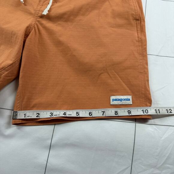 Patagonia Shorts Mens 31 Orange Home Waters Hybrid Athletic Ripstop Beach Active - Picture 12 of 12
